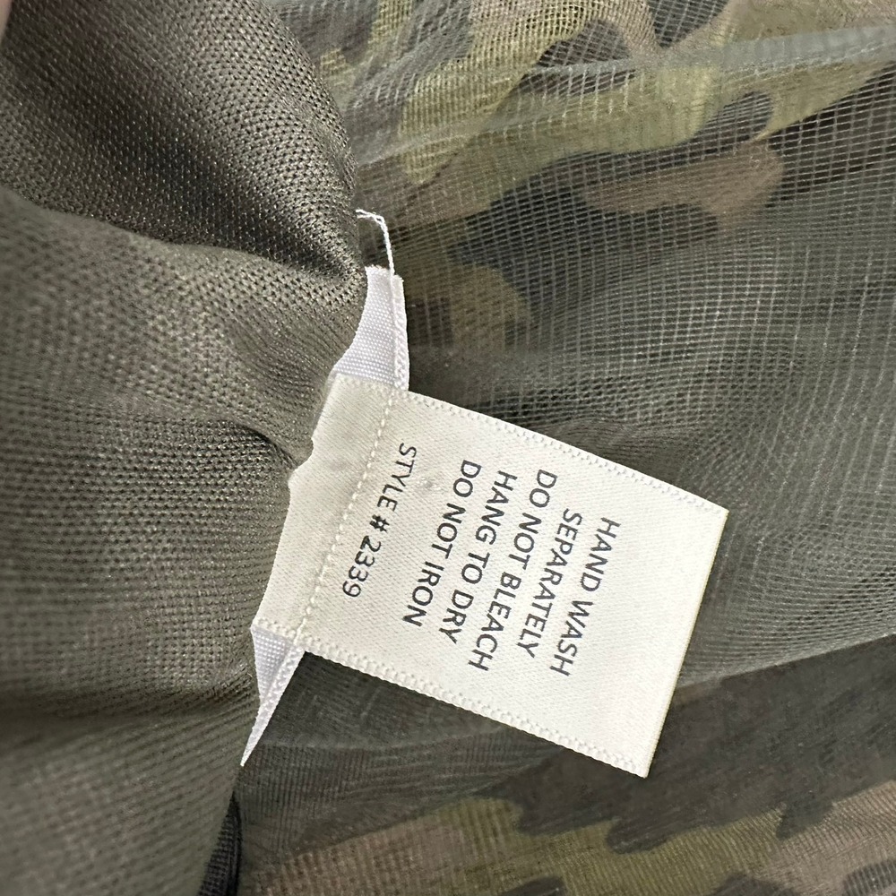 Womens Whimsigoth Camo Tulle Skirt Sz L Tutu Grunge Edgy Alt Goth Mesh Woodland - Picture 4 of 7
